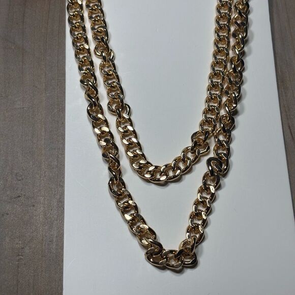 New! 16” Juliet Gold Tone Multi-Strand Adjustable Necklace for Sensitive Skin 3” - Picture 2 of 4